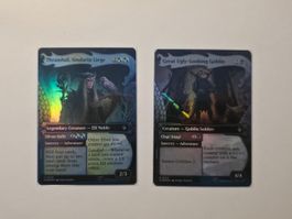 Hobbit 2 foil scale art cards (233 + 223) – M