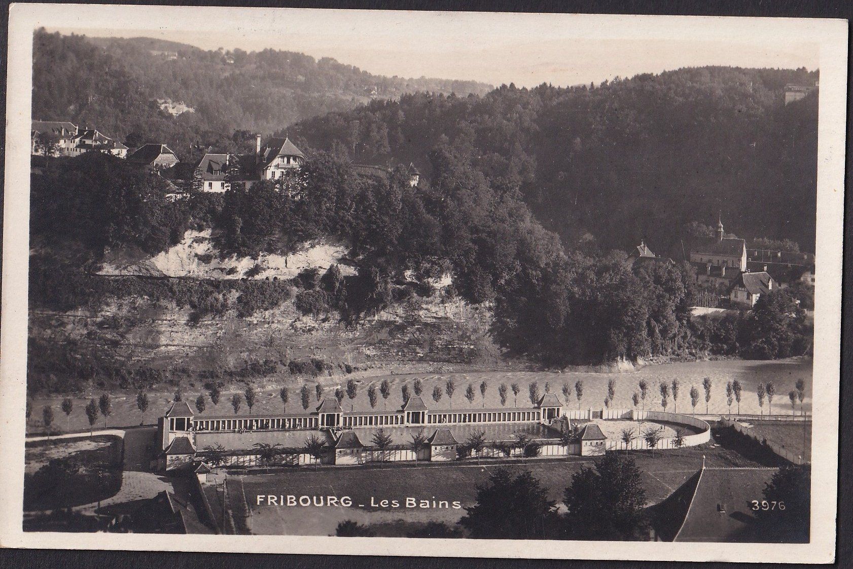 Cartoline postali: Fribourg Les Bains – Usato da Olten venduto da clotaldi