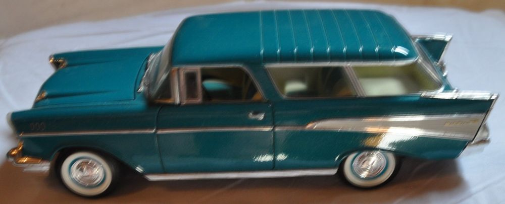Coche miniatura Chevrolet Bel Air 1/43 Vitesse Hardtop türkis/beige 1955 - Coche