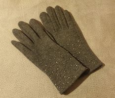 Handschuhe mit Steinchen - gefüttert
