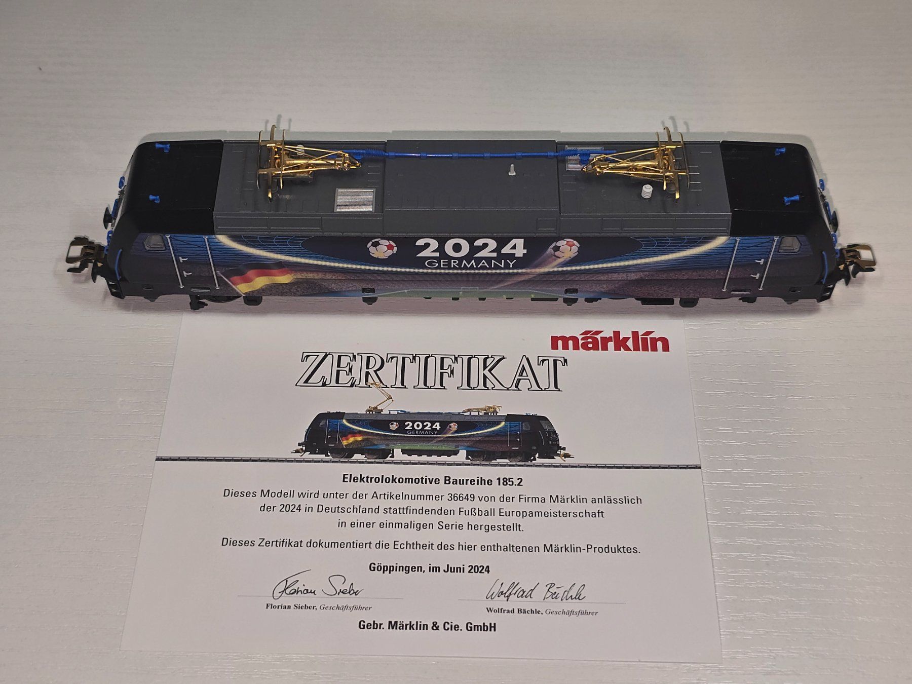 Märklin Modelleisenbahnen: Märklin 36649, DB, Br 185.2, WM 2024, Germany, MFX Sound – Neu (gemäss Beschreibung) aus Kloten von Nicola2 7