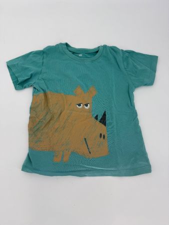H&M Shirt mit Nashorn Print Gr. 98/104