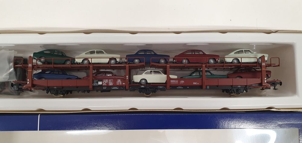 Roco 66529 DB Offs Autotransportwagen mit 10 Modellautos (Neu und ...