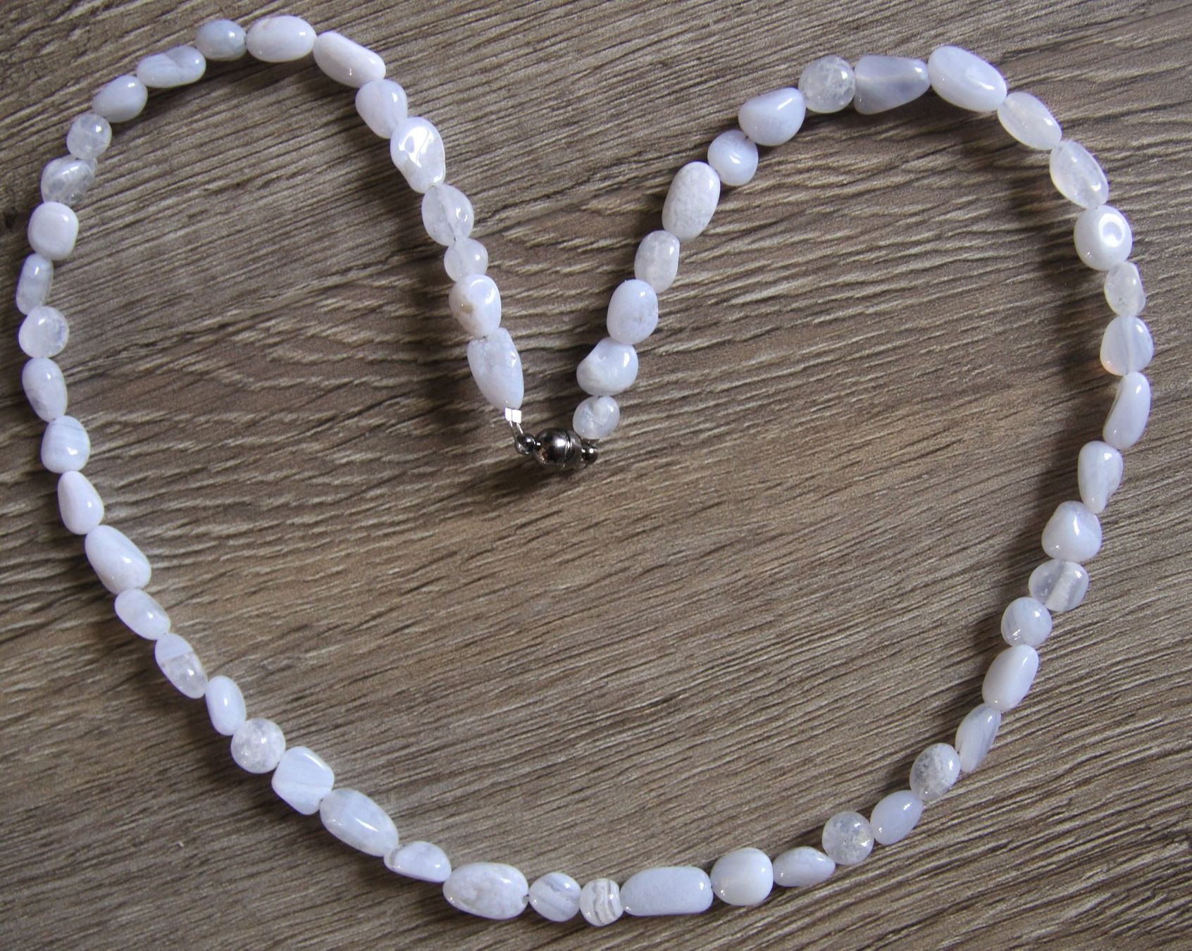 Catenine: NEU: Chalcedon Kette Collier Edelstein Chalcedonkette – Nuovo (secondo la descrizione) da Matten b. Interl venduto da EdelsteineInterlaken 2
