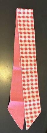 Schickes Bandeau /Twilly, rot-weiss kariert, neu