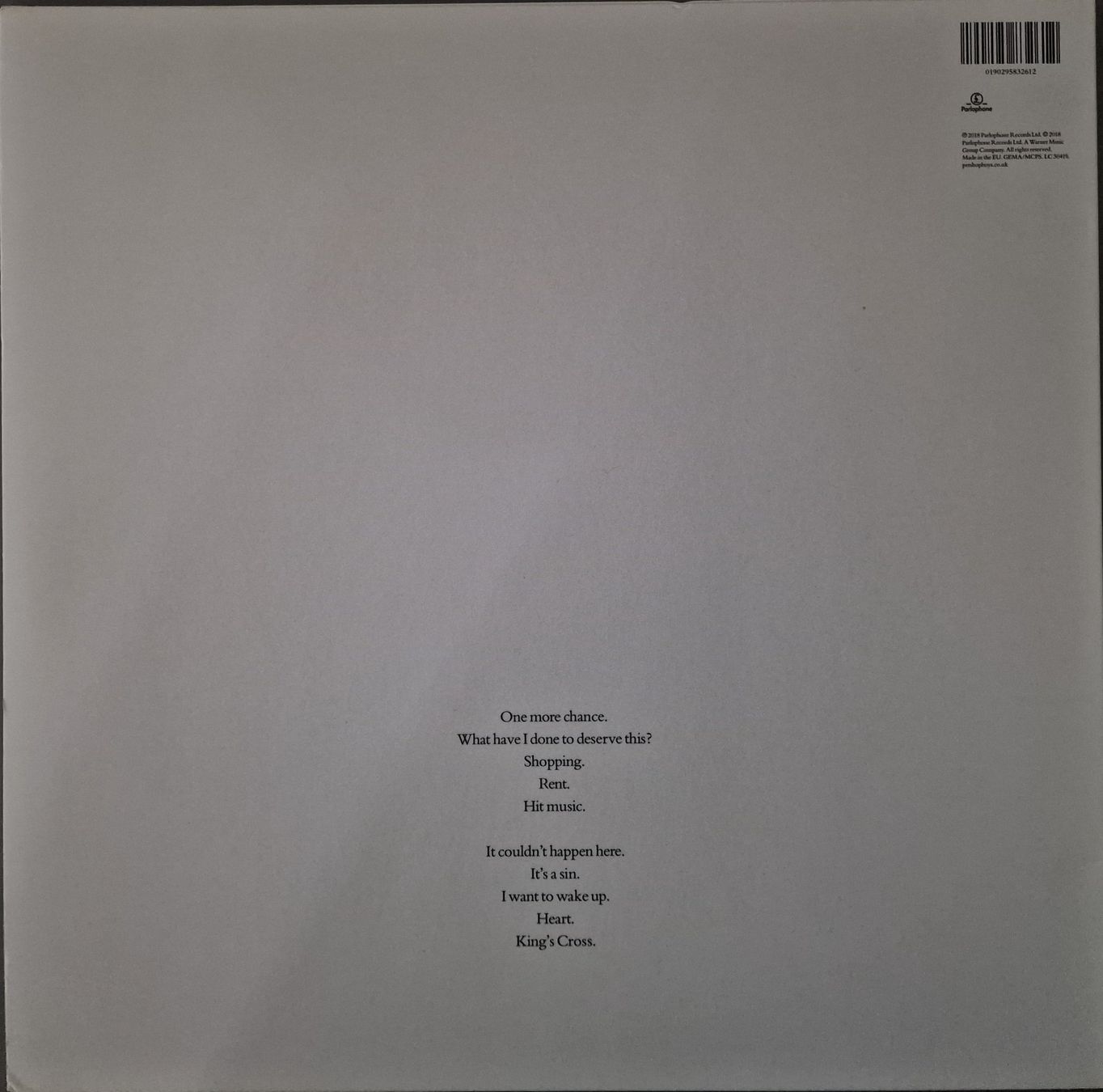 Dischi in vinile: Pet Shop Boys LP – Actually – Usato da Root venduto da atelier22 1