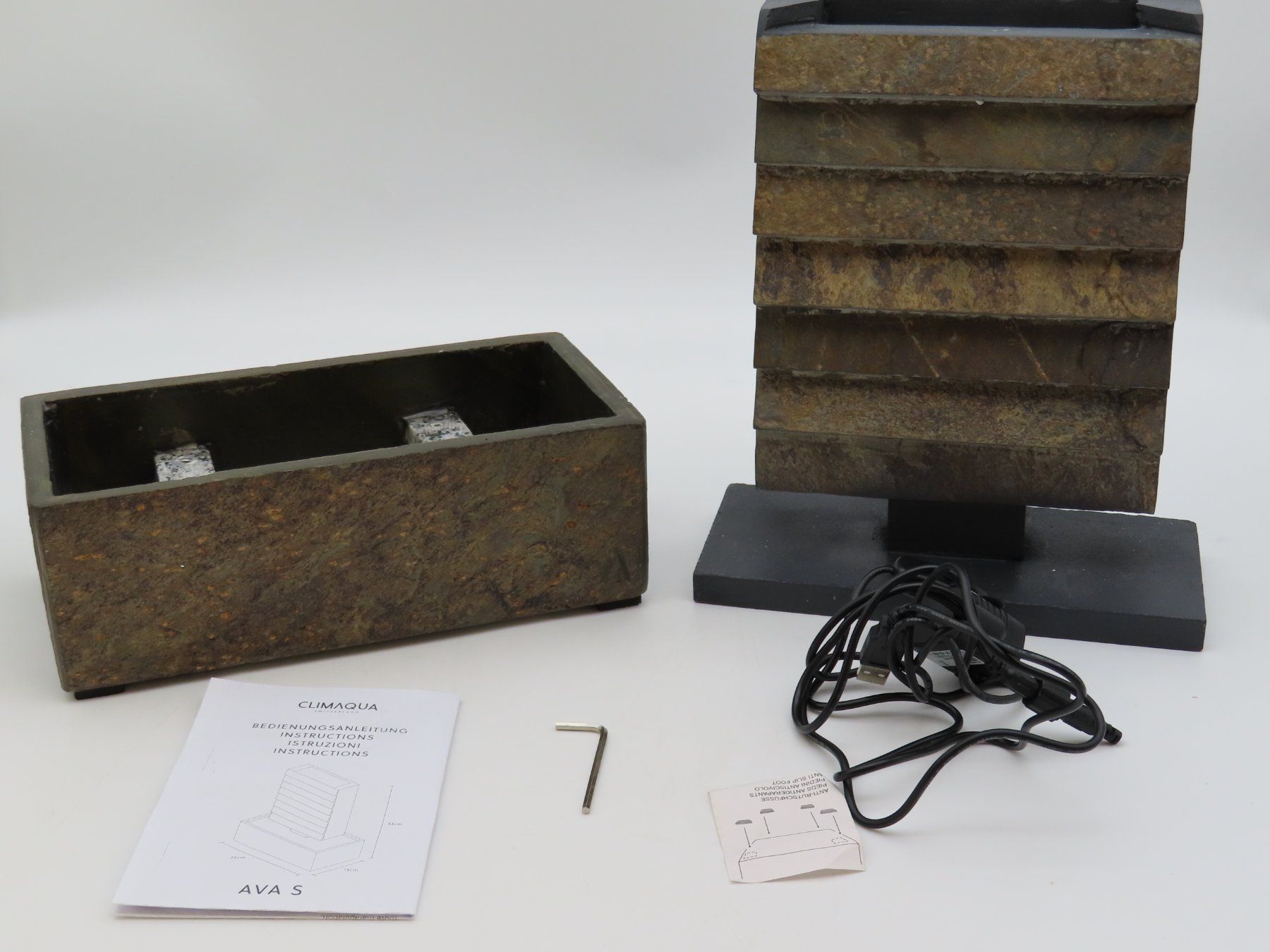 Teiche & Zierbrunnen: Climaqua Tischbrunnen Ava S – Gebraucht aus Reinach BL von WBZ-Flohmarkt