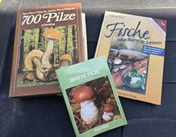 2 Pilzbücher & 1Fischräuchern Buch Konvolut