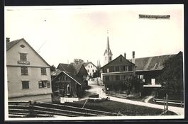 Foto-AK Schönholzerswilen, Strassenpart