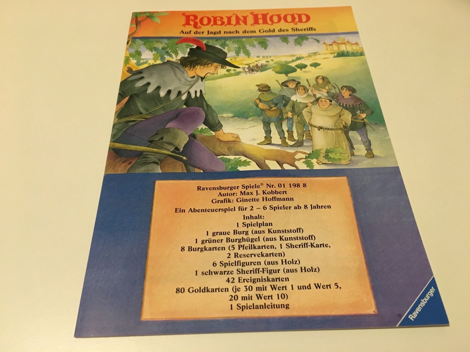 Ravensburger Giochi: ROBIN HOOD - Spiel von Ravensburger - 1990 – Usato da Andwil SG venduto da Rainboli 9