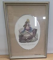 Vintage Bild "Batelière du Lac de Genève" – Edel gerahmt