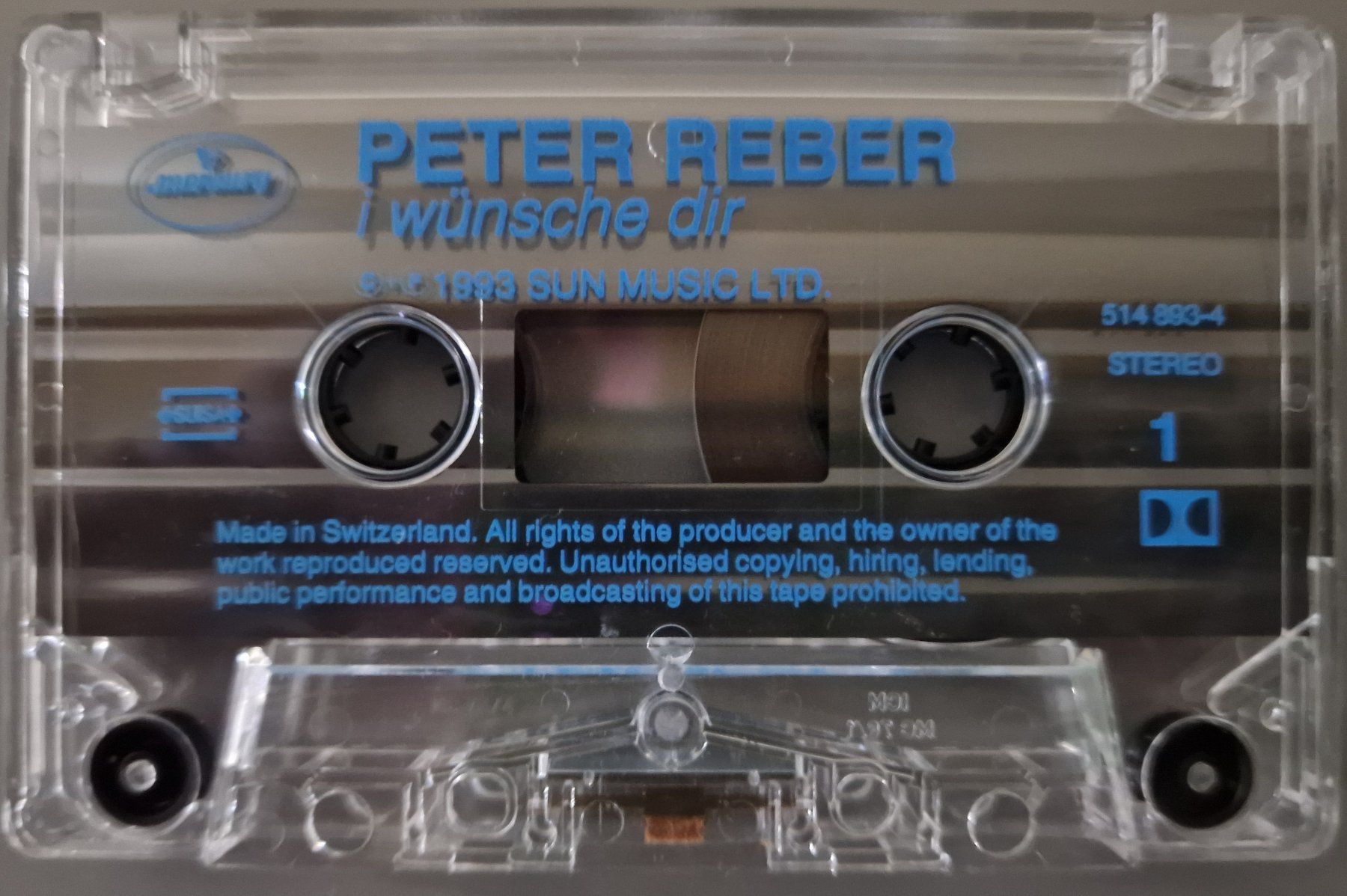 Kompaktkassetten: Peter Reber Kassette – I Wünsche Dir – Gebraucht aus Root von atelier22 3