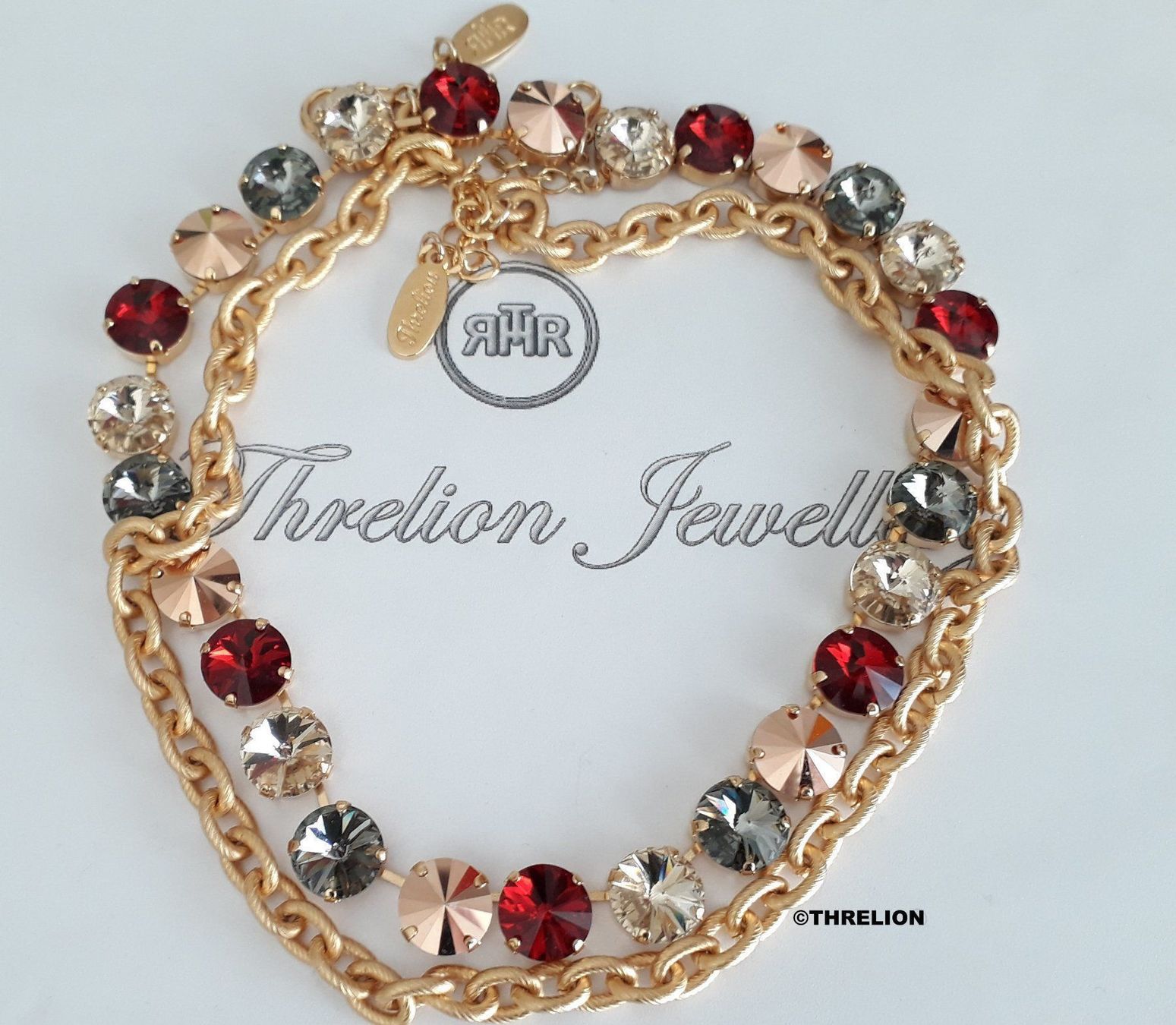 Catenine: Threlion Modeschmuck-Set /Halskette – Nuovo e nell'imballaggio originale da Riehen venduto da Threlion