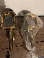 2 antike Kutschenlampen