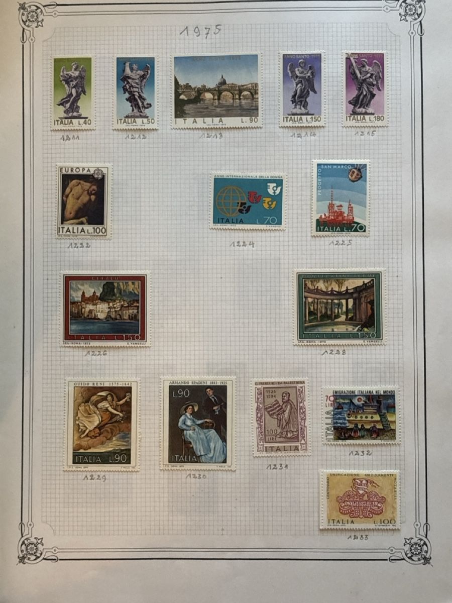 Alle Briefmarken: Timbre-poste Italie série complète 1975 MNH – Neu (gemäss Beschreibung) aus Carouge GE von irma016