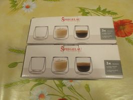 6 Spiegelau Doppelwandige Gläser 80 ml.