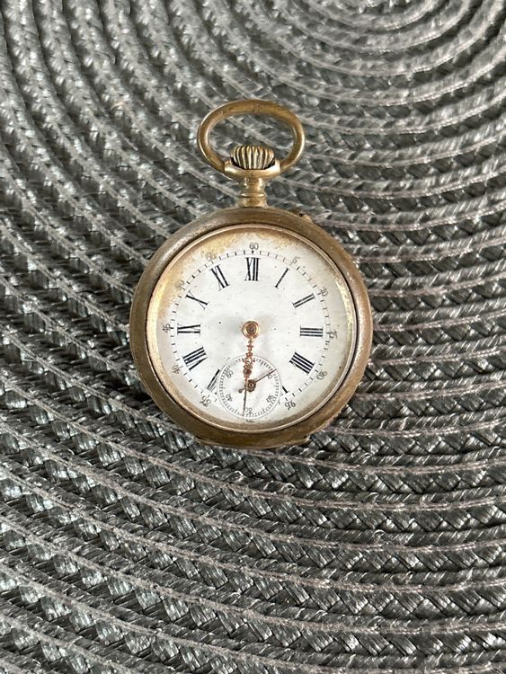 Chaîne Montre De Poche Argent Vieilli - 5mm - Fabriqué En Allemagne - Avec Anneau Ressort Et Mousqueton