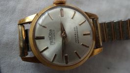 HERODIA  KLEINE DAMEN UHR .HANDAUFZEUG.17J.LAUFT--