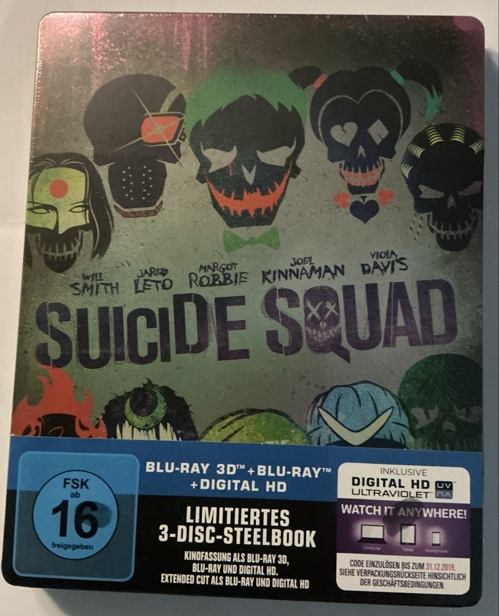 Tutti i DVDs: Suicide Squad Steelbook neu ovp – Nuovo e nell'imballaggio originale da Arth venduto da dicka001