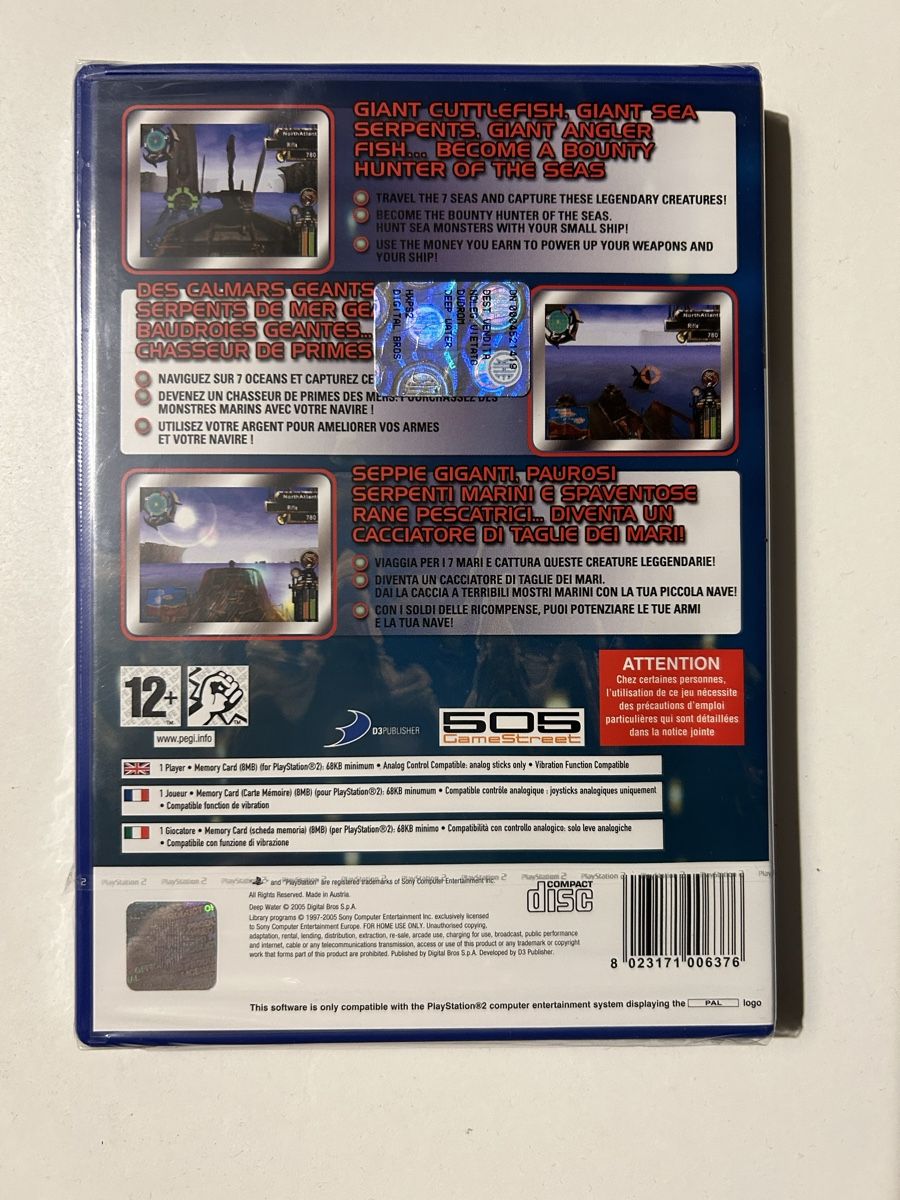 Giochi: Deep Water pal PS2 sealed 505 gamestreet – Nuovo e nell'imballaggio originale da Pully venduto da PongDayOne 1