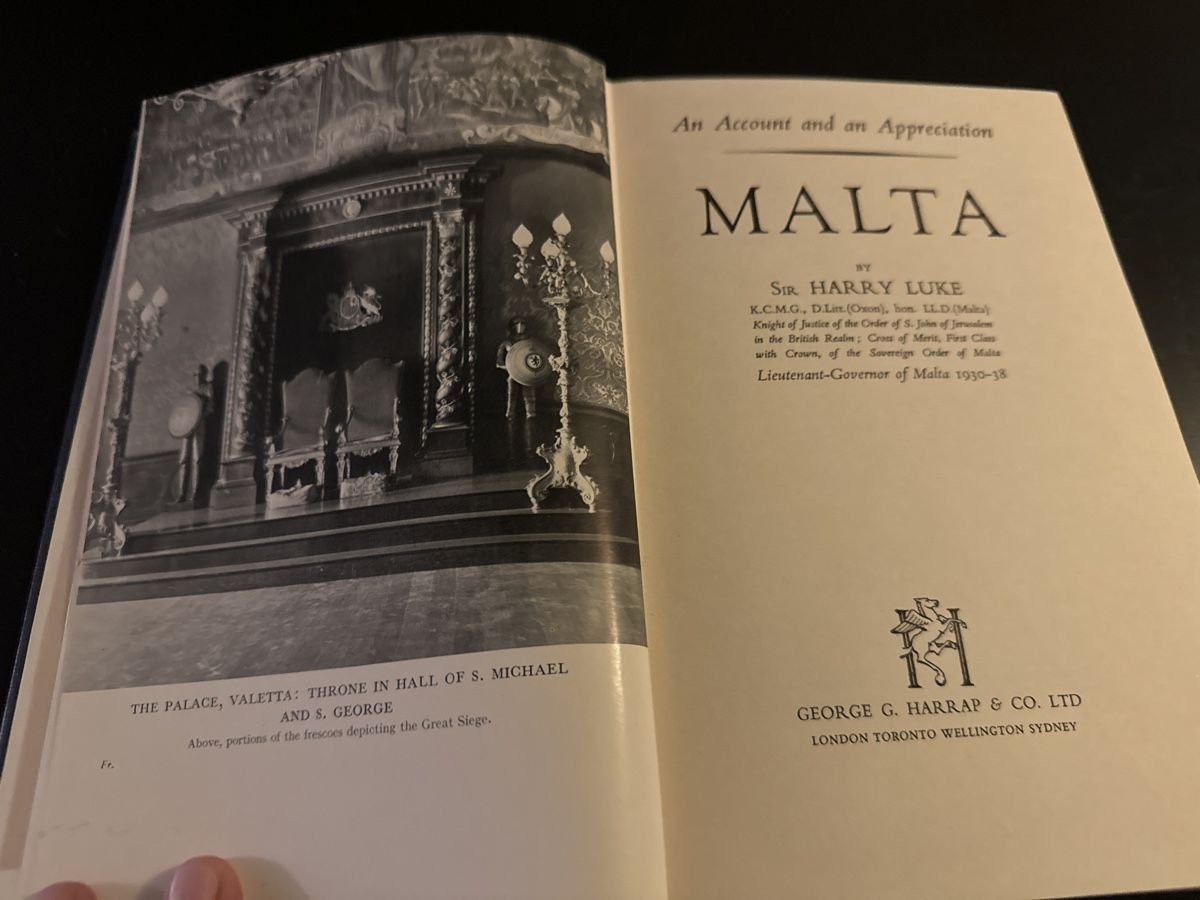 Libri: Sir Harry Luke - Malta – Usato da Erstfeld venduto da Mario_boe0 2