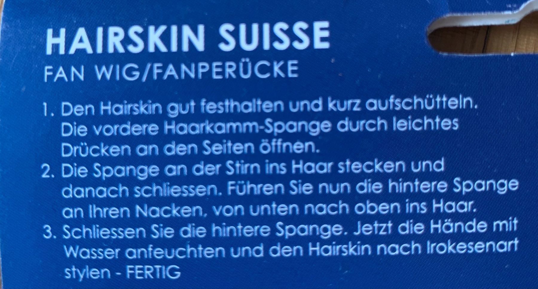 Parrucche: Fanperücke – Nuovo e nell'imballaggio originale da Adliswil venduto da Majeska 5