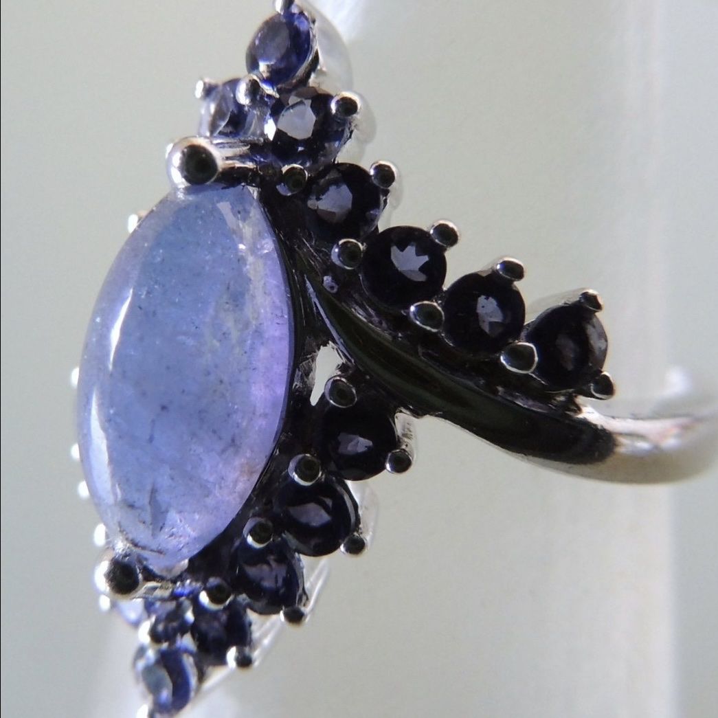 Anelli: Ring Silber 925, Cordierit (Iolith), grösse 51 – Usato da Aesch LU venduto da sense83 3