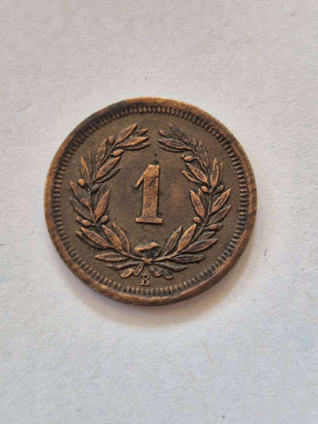 Tutti le monete: 1 Rappen 1897 - Kat. Fr. 55.--! – Usato da Mels venduto da Goldenfalcon 1