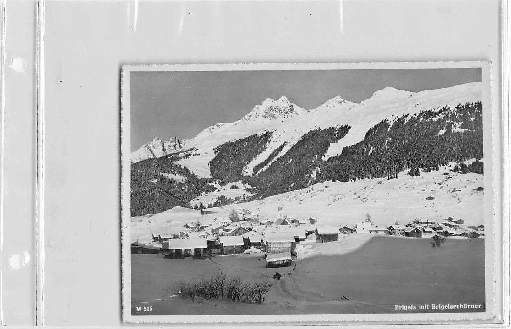 Cartoline postali: Gesamtansicht BRIGELS GR 1939 – Usato da Lufingen venduto da TopAnsichtskarten
