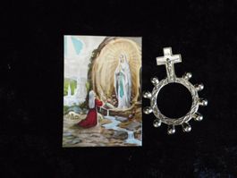Daumen-Rosenkranz und kleines Bild