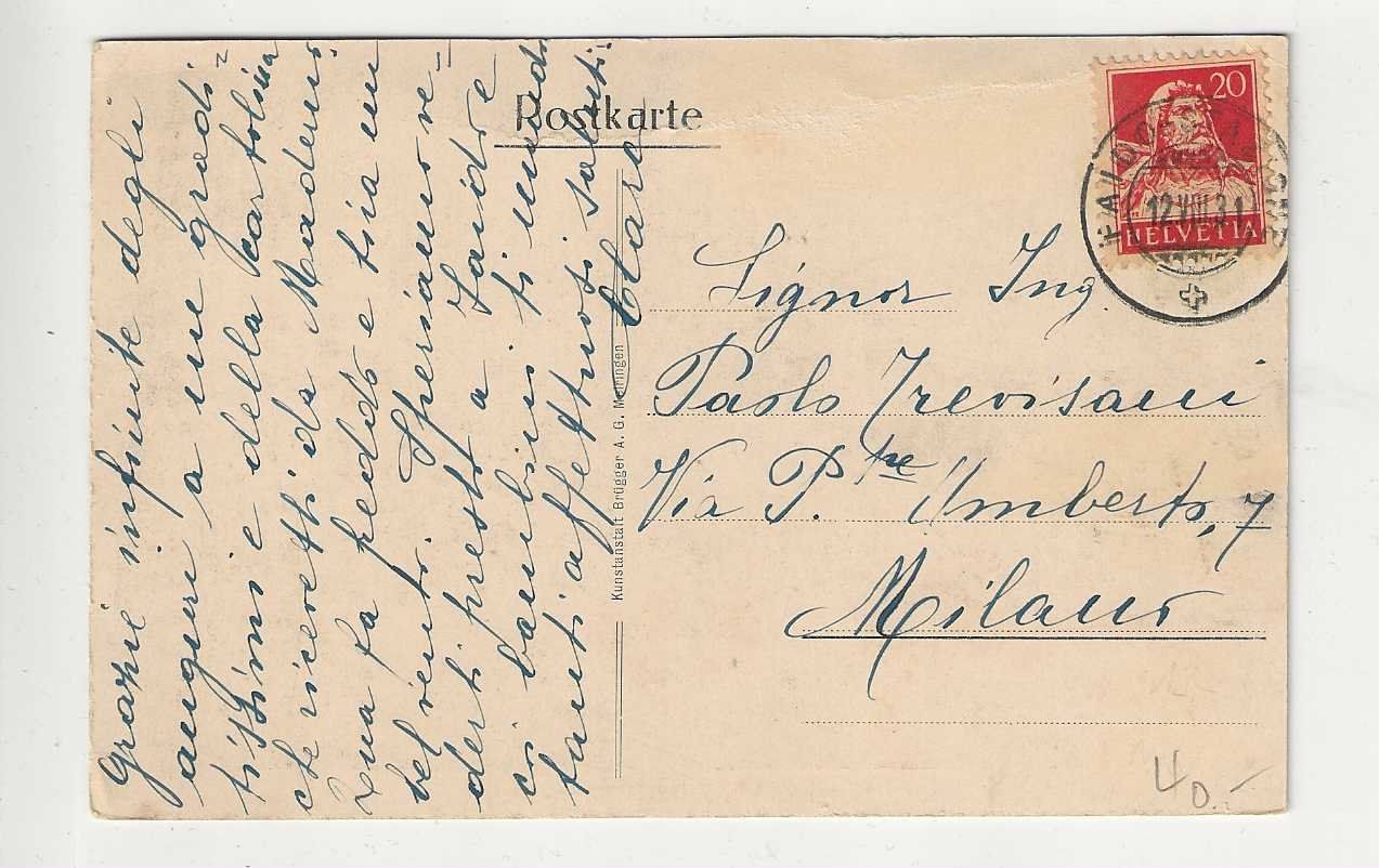 Cartoline postali: FAIDO, 1931 – Usato da Spiez venduto da Niesen20 1