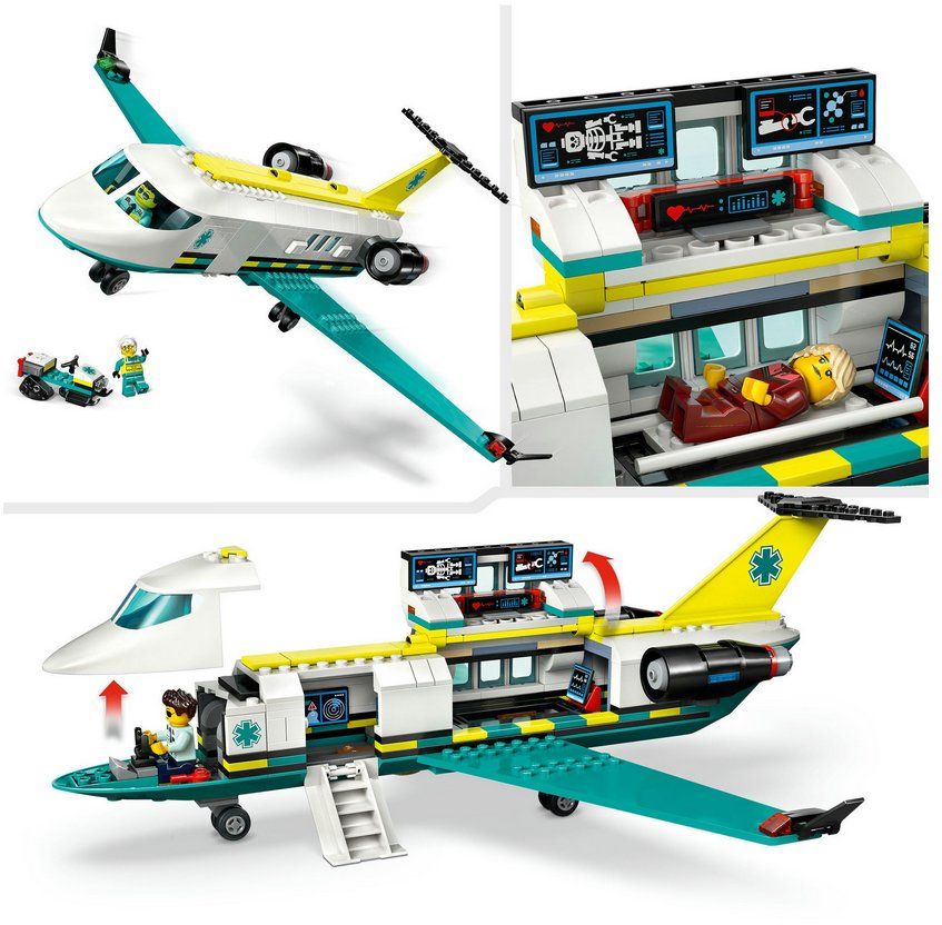 Lego Kit di costruzioni: LEGO City 60465 Notfallrettungsflugzeug – Nuovo e nell'imballaggio originale da Oensingen venduto da Liquidations-Shop 1