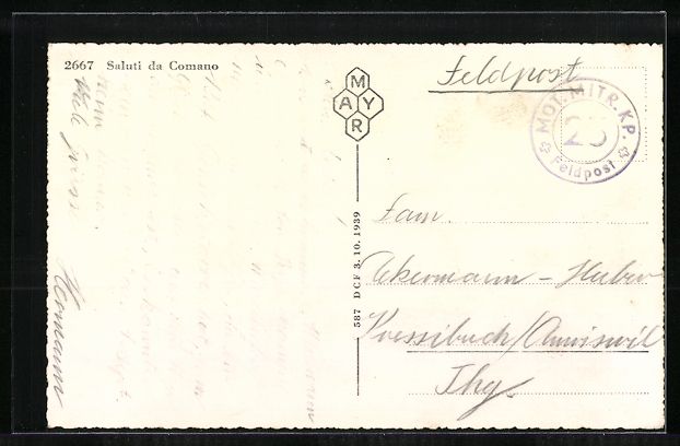 Cartes postales: AK Comano, Gesamtansicht – D'occasion à Berlin par bartko-reher 1