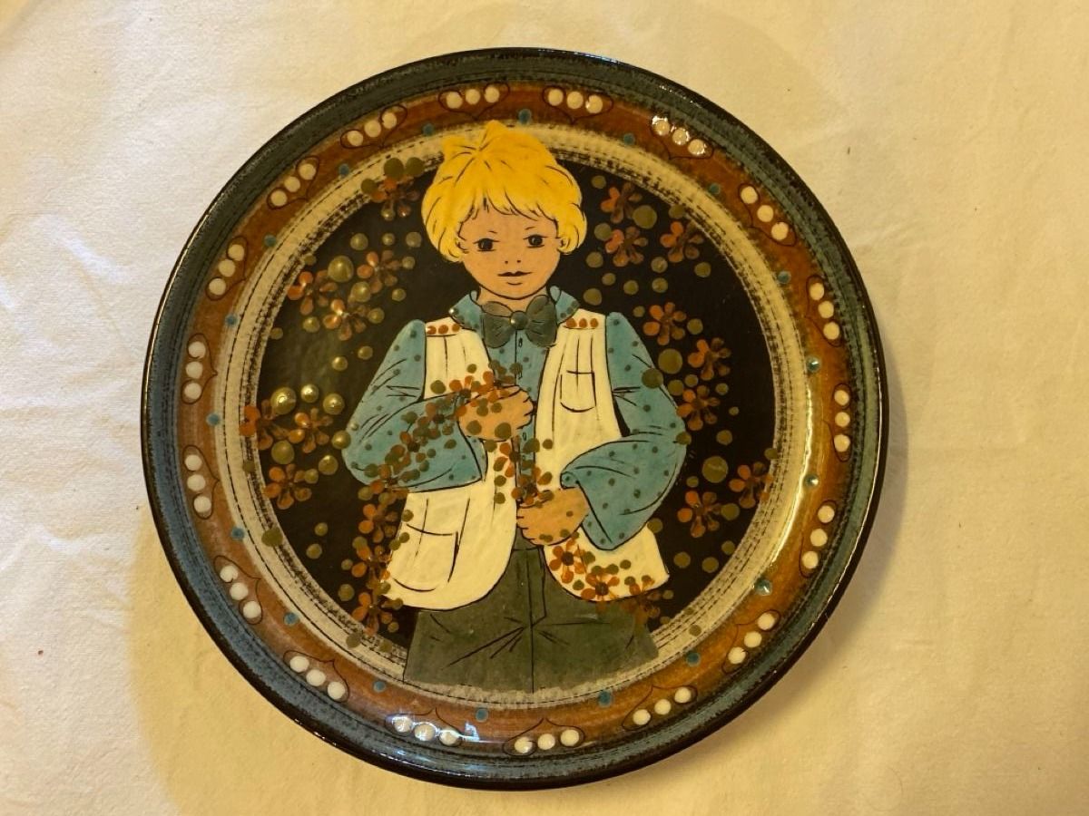 Rheinfelder Keramik Piatti: Zwei Rheinfelden Bauermalerei Teller – Usato da sursee venduto da trilli-tralli 3