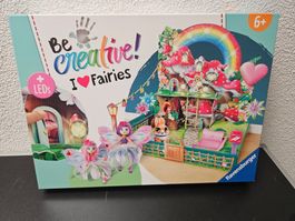 Neu - Ravensburger - Bastelset - Be creative - Feen mit LED