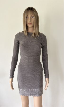 Stylish Knitted Mini Dress, Size S