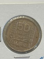 50 Centimes 1949 Algerien Frankreich Numismatik (I4)