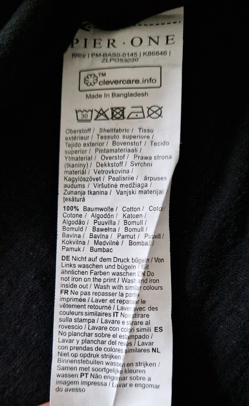 T-Shirts: PIER ONE T-Shirt, Gr. M, schwarz – Neu (gemäss Beschreibung) aus Allschwil von merve_g 5
