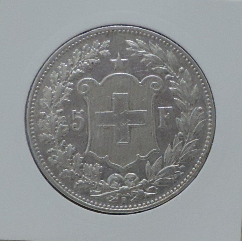 Tutti le monete: 5 Franken 1907ss- vz Silber – Usato da Gommiswald venduto da Malediven2025 1