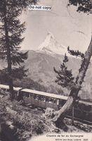 Zermatt  VS  -   GORNERGRAT - Zahnrad-Bahn    um 1909