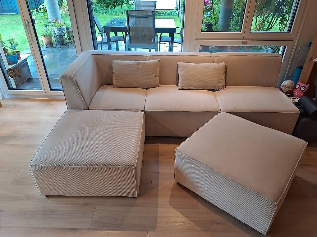 Divani: Würfel-Sofa Cremefarbig gut erhalten – Usato da Neukirch (Egnach) venduto da Homer21 3