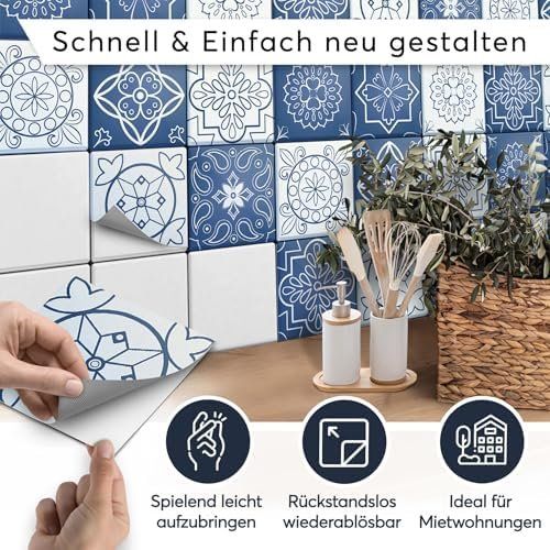 Fliesensticker Fliesenaufkleber Fliesenf Fliesenfolie Deko (Gebraucht ...