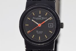 IWC SL Design Quartz Uhr Titan PVD Beschichtet Ref. 4507