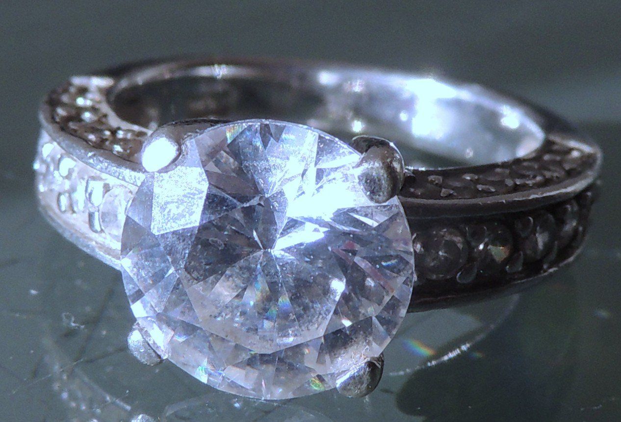 Anelli: Rhodinierter Silber 925 Fingerring Gr. 53 – Usato da Waldenburg venduto da schaller707 4