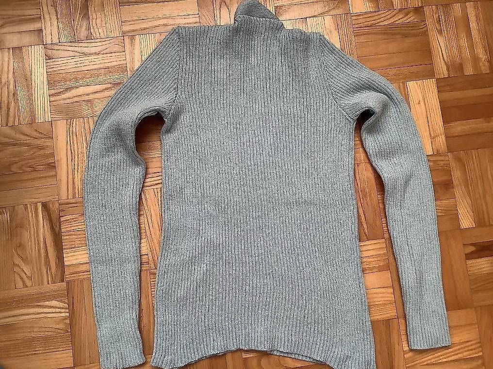 Gilet & Giacche senza maniche: Jaquette en merinos bleu gr. S – Usato da Icogne venduto da Juka 4