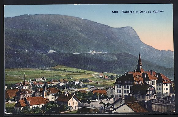 Cartoline postali: AK Vallorbe, et Dent de Vaulion – Usato da Berlin venduto da bartko-reher