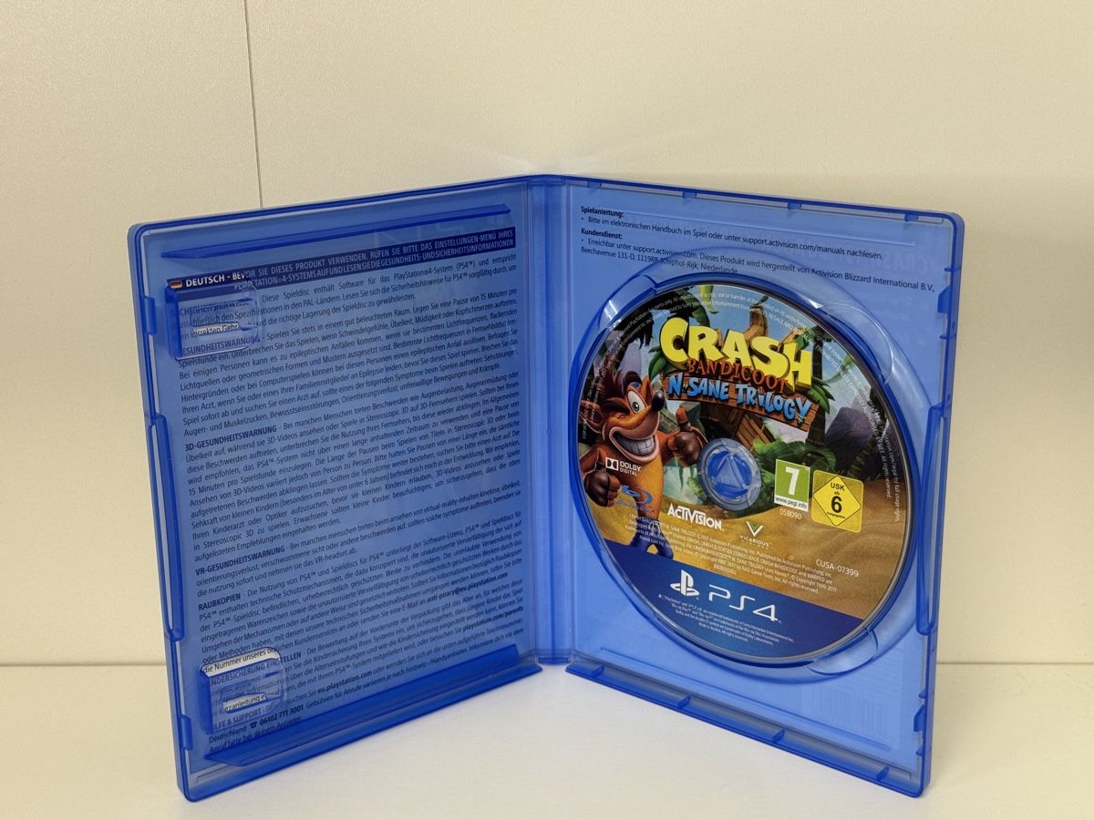 Spiele: Crash Bandicoot N. Sane Trilogy - PS4 – Gebraucht aus Herznach von marco_0123 1