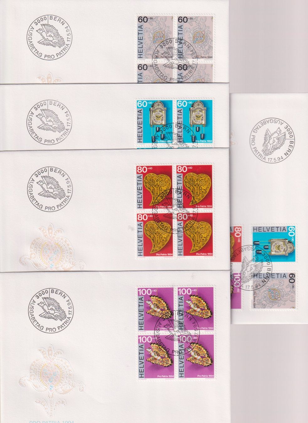 Tutti i francobolli: PP-FDC-Serie 1994. Mit 4-er-Block's. – Nuovo (secondo la descrizione) da Koblenz venduto da Boerse6