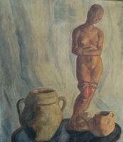 Christoph Friedrich Oehler 1881-1964 Akt Skulptur Stilleben