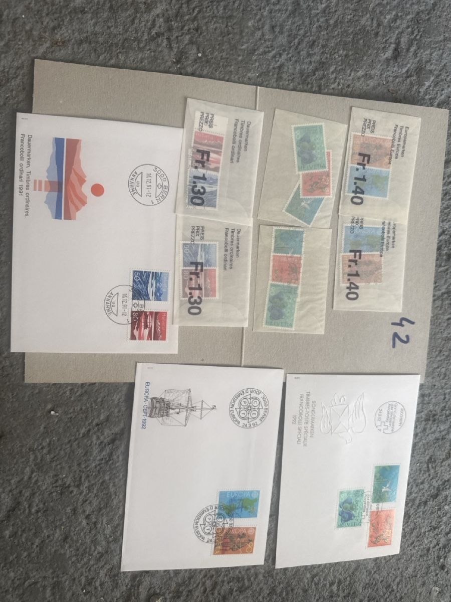 Tous les timbres: Lot timbres poste 42 – D'occasion à chalais par Lamarie88